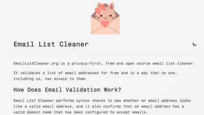 Email List Cleaner - AI tool for Email Tools