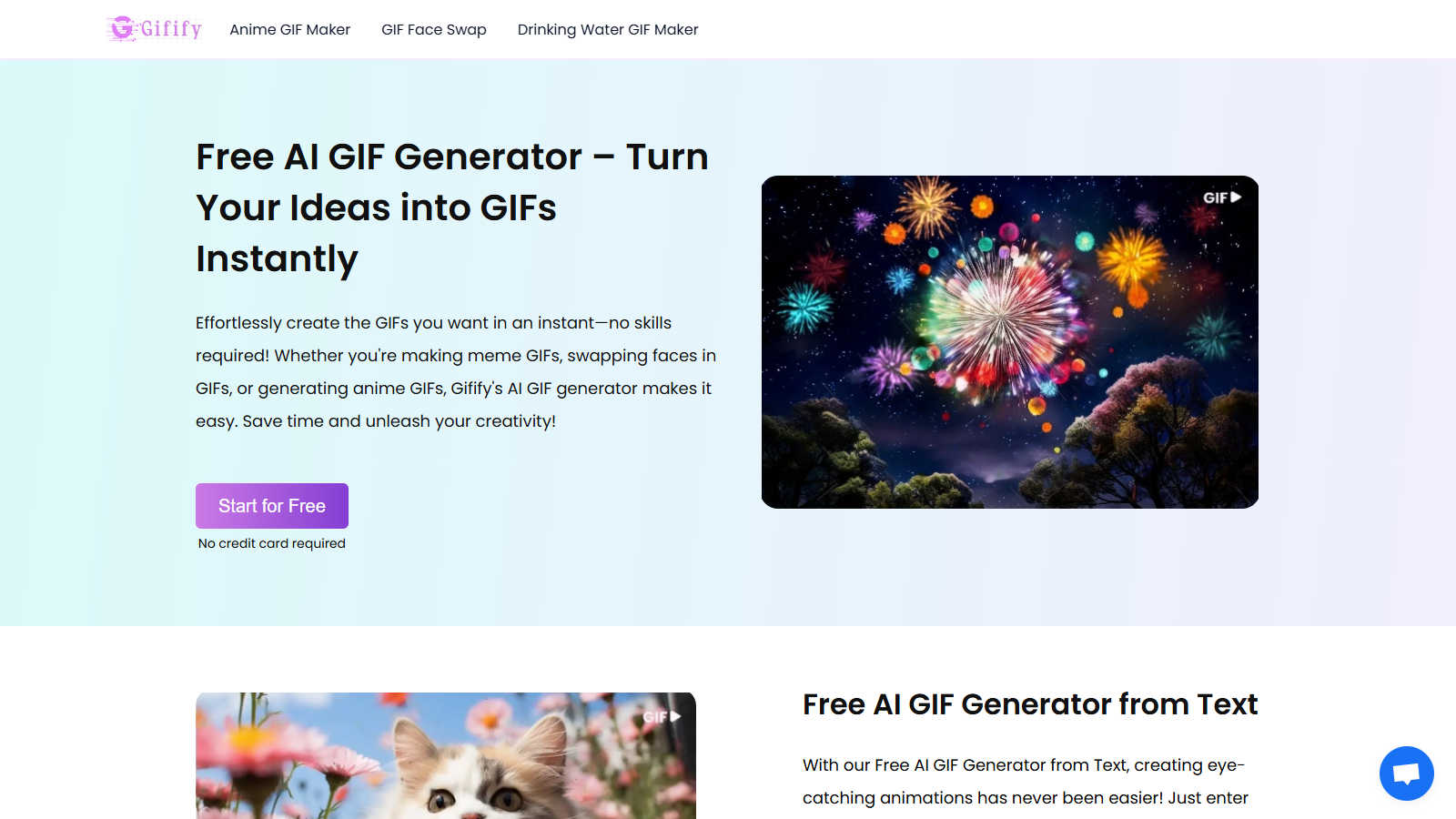 Gifify application interface and features
