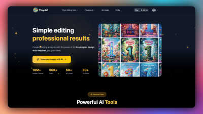 Tinyart.io - AI tool for Generative Art