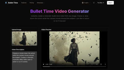 Bullet Time Online - AI tool for Video