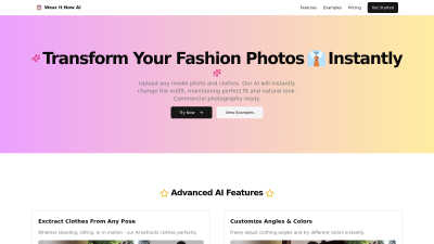 Wear It Now AI - AI tool for Design Tools
