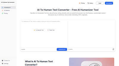 AI To Human Text Converter - AI tool for Blogging & Publishing