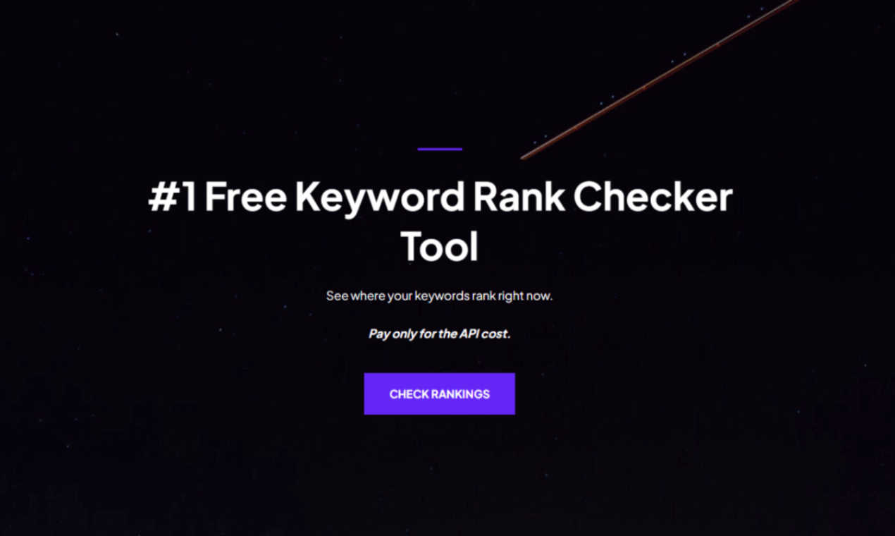 Keyword Rank Checker application interface and features
