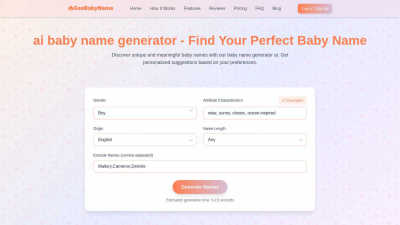 Baby Name AI  - AI tool for AI Assistants