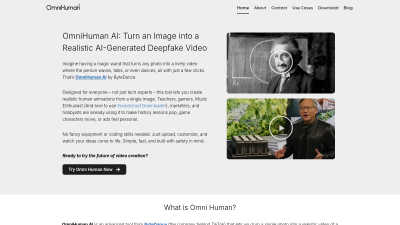 OmniHuman AI App - AI tool for AI Assistants