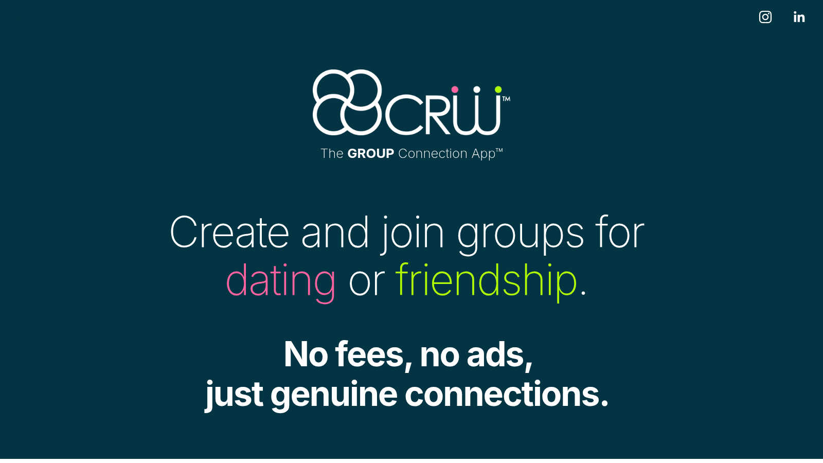CRW application interface and features