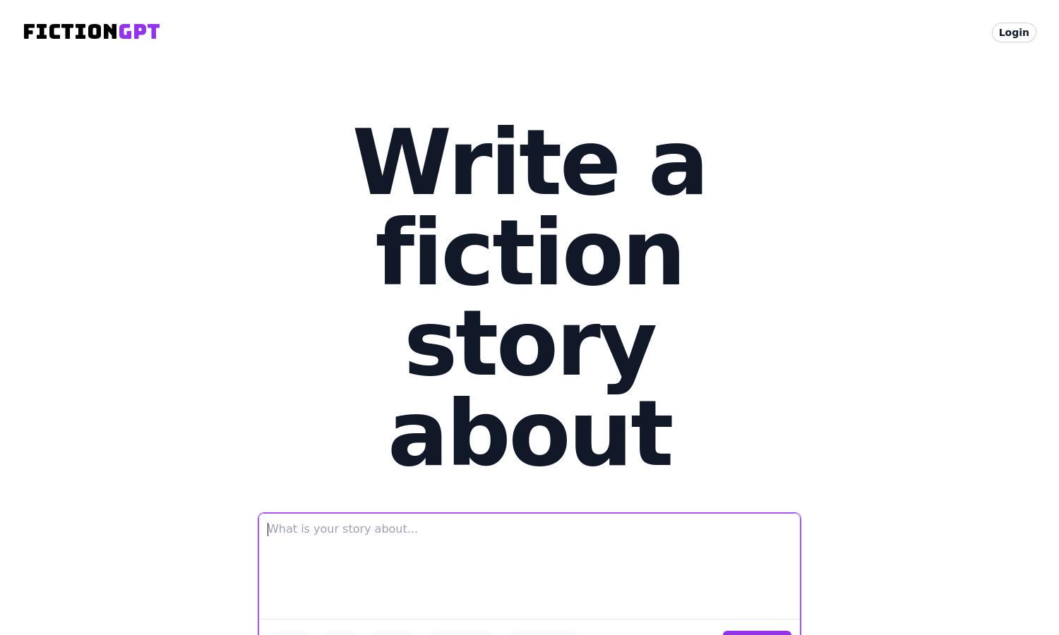 FictionGPT Website