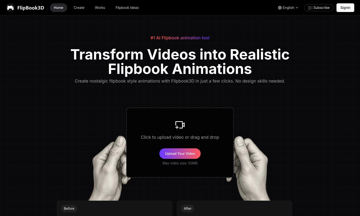 Flipbook3D Website