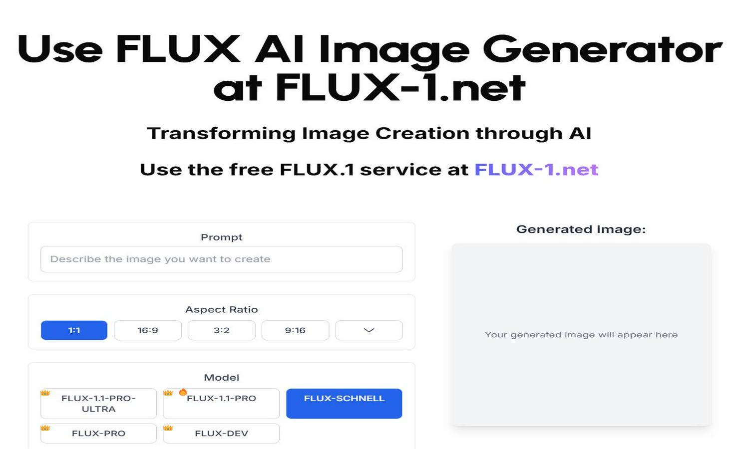 FLUX 1.1 Pro Ultra Website