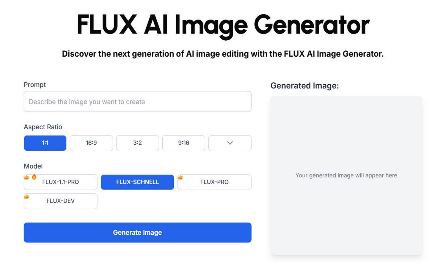 FLUX 1.1 Pro Website