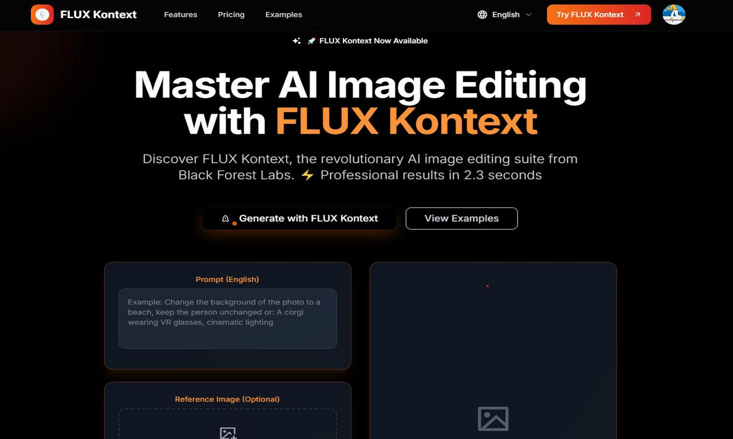 flux kontext Website