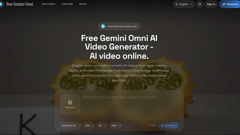 Free Gemini Omni screenshot
