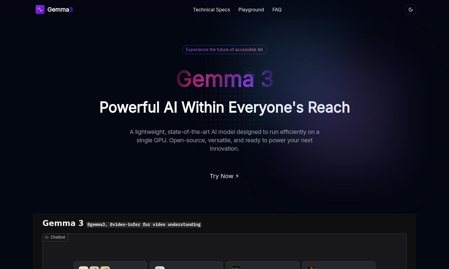 Gemma 3 Website