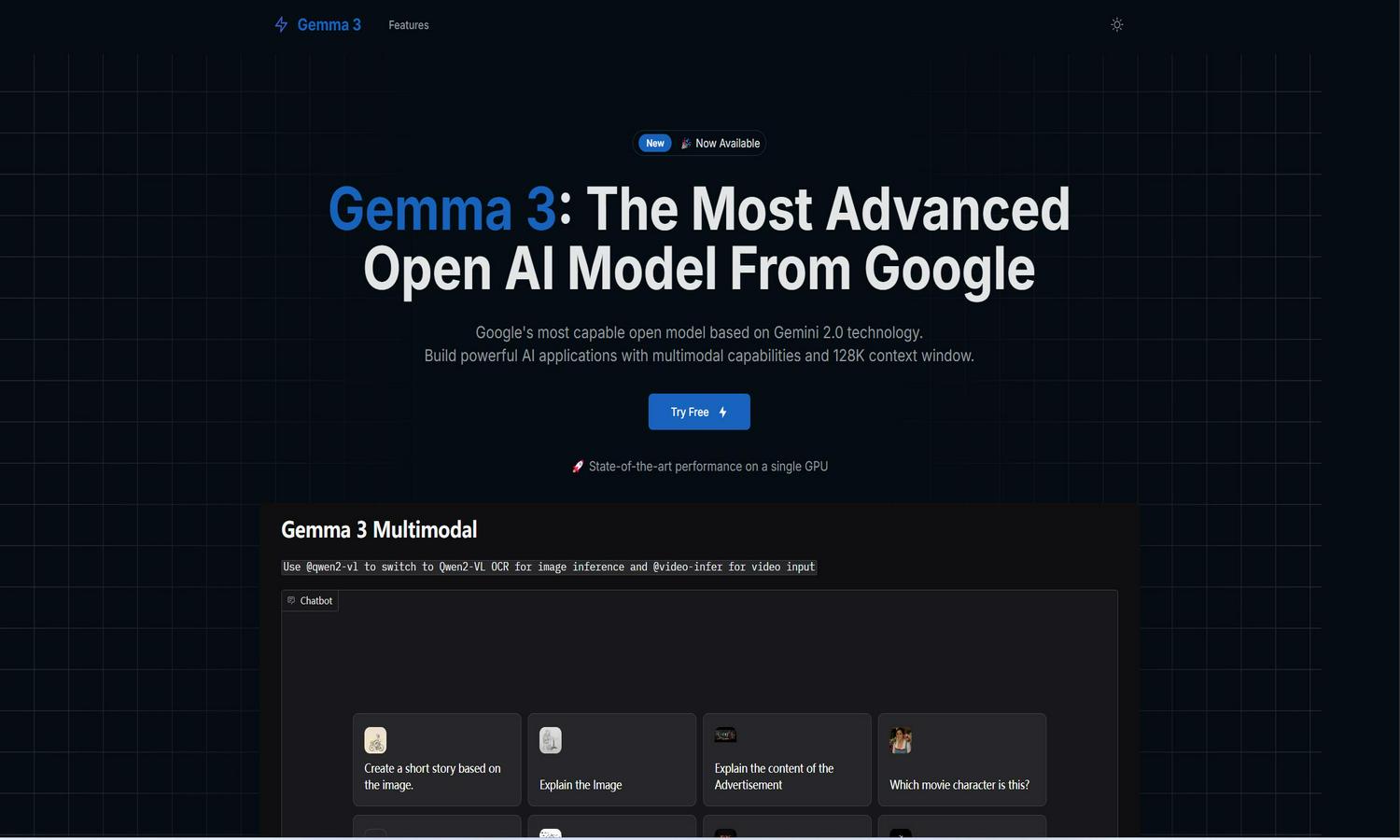 Gemma 3 Website