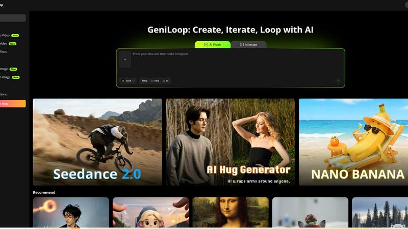 GeniLoop application interface and features