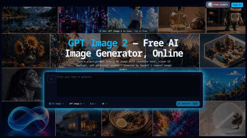GPT Image 2 application interface and features
