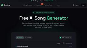 GenSong - AI tool for Audio & Music