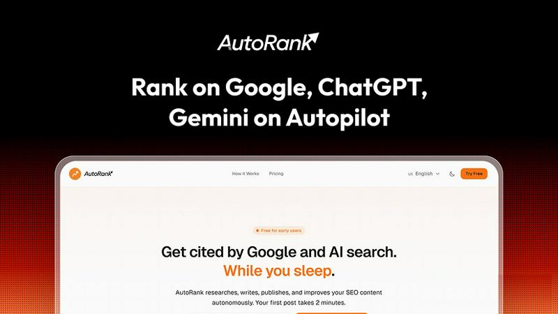 Autorank application interface and features