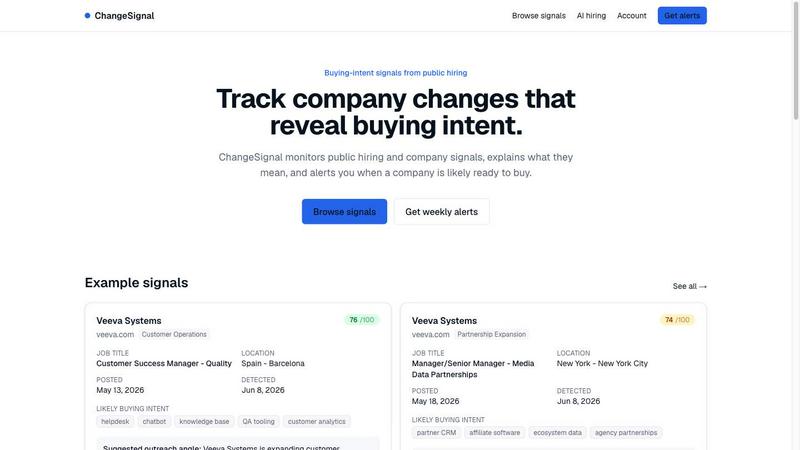 ChangeSignal screenshot