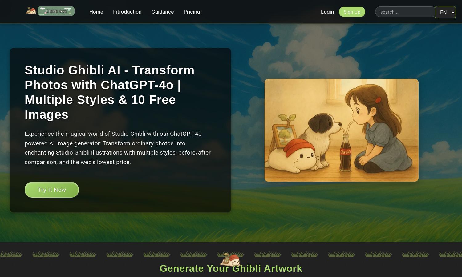 GhibliGen Website