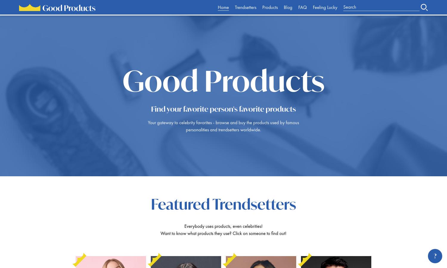 Good Products Website