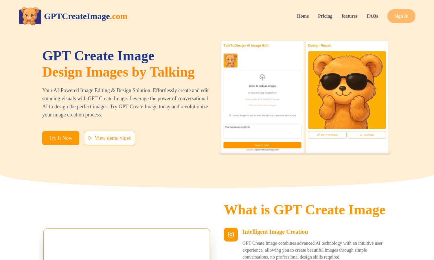 GPT Create Image Website