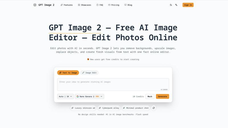 GPT Image 2 application interface and features