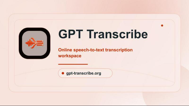 GPT Transcribe screenshot