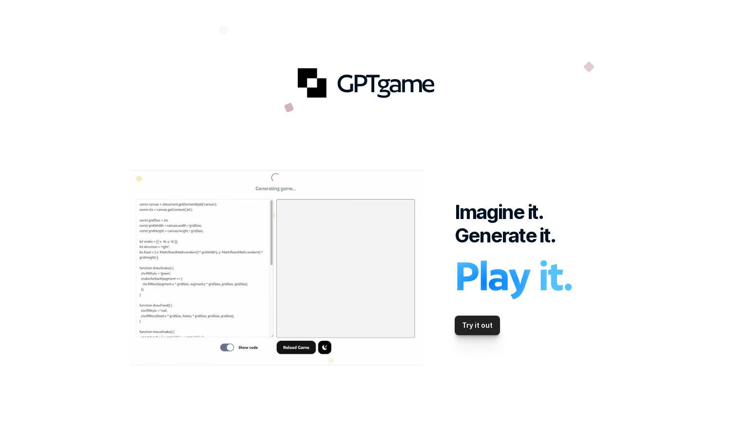 GPTGame Website