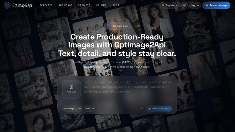 GPT Image 2 API application interface and features