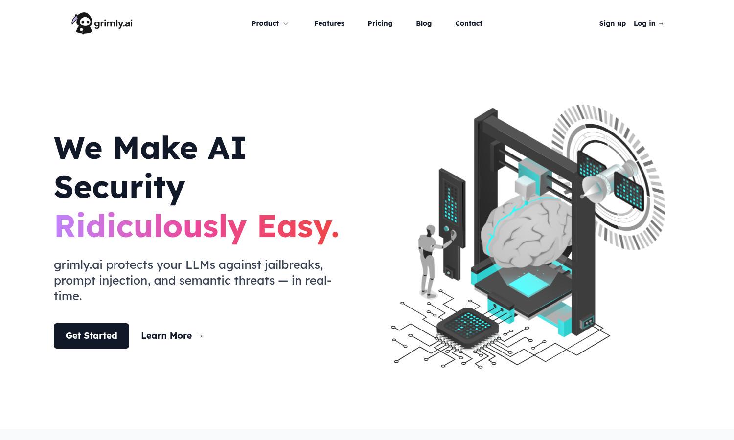 grimly.ai Website