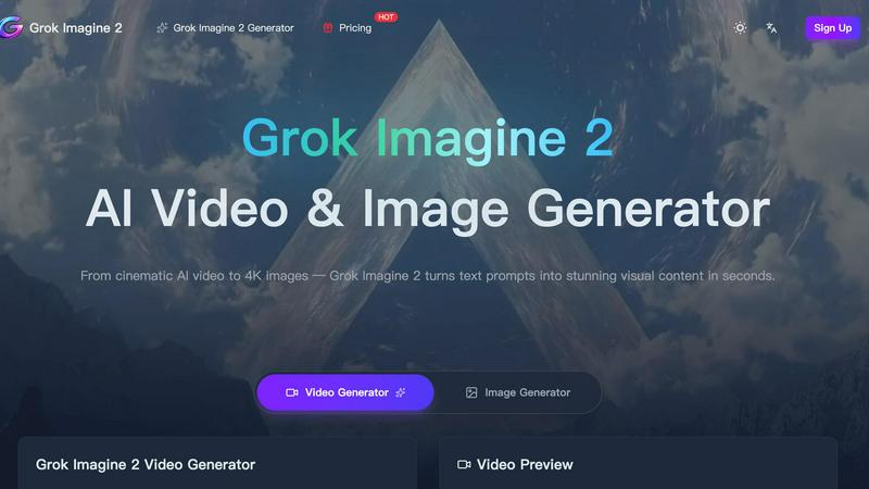 Grok Imagine 2 application interface and features