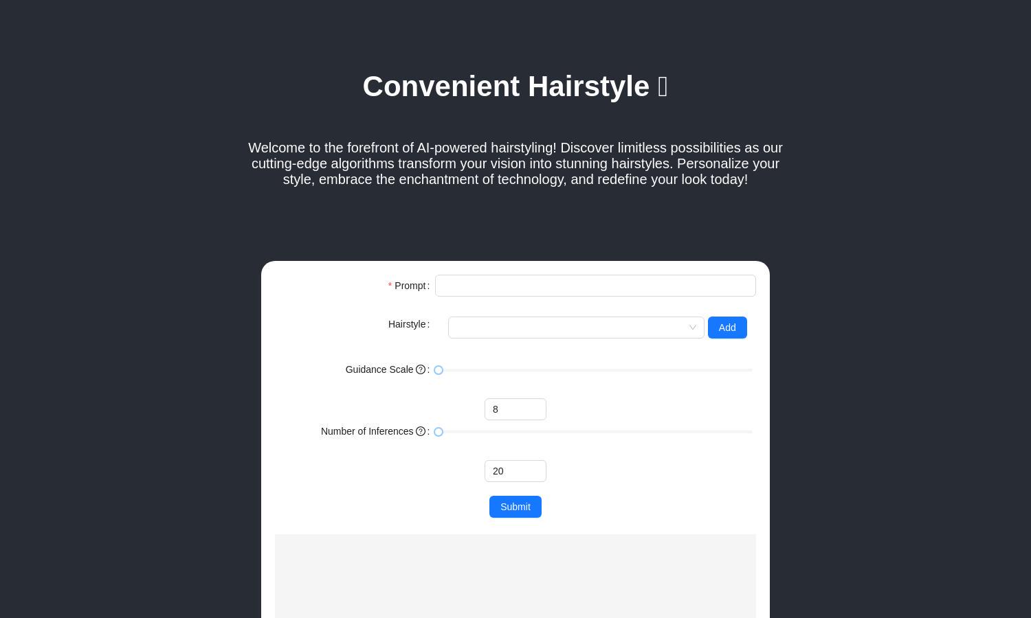 Hairstyle Replacer Website