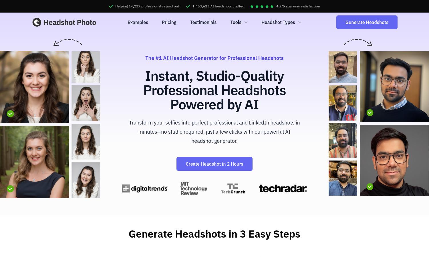 HeadshotPhoto Website