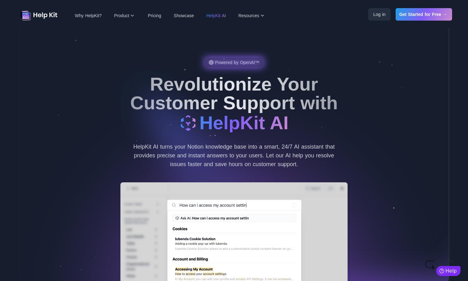 HelpKit AI Website