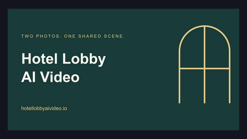 Hotel Lobby AI Video screenshot