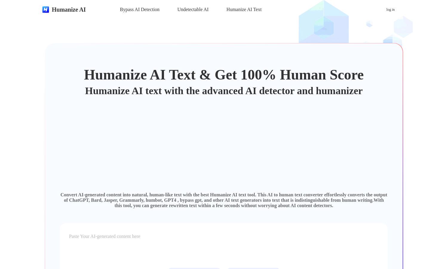 Humanize AI Website