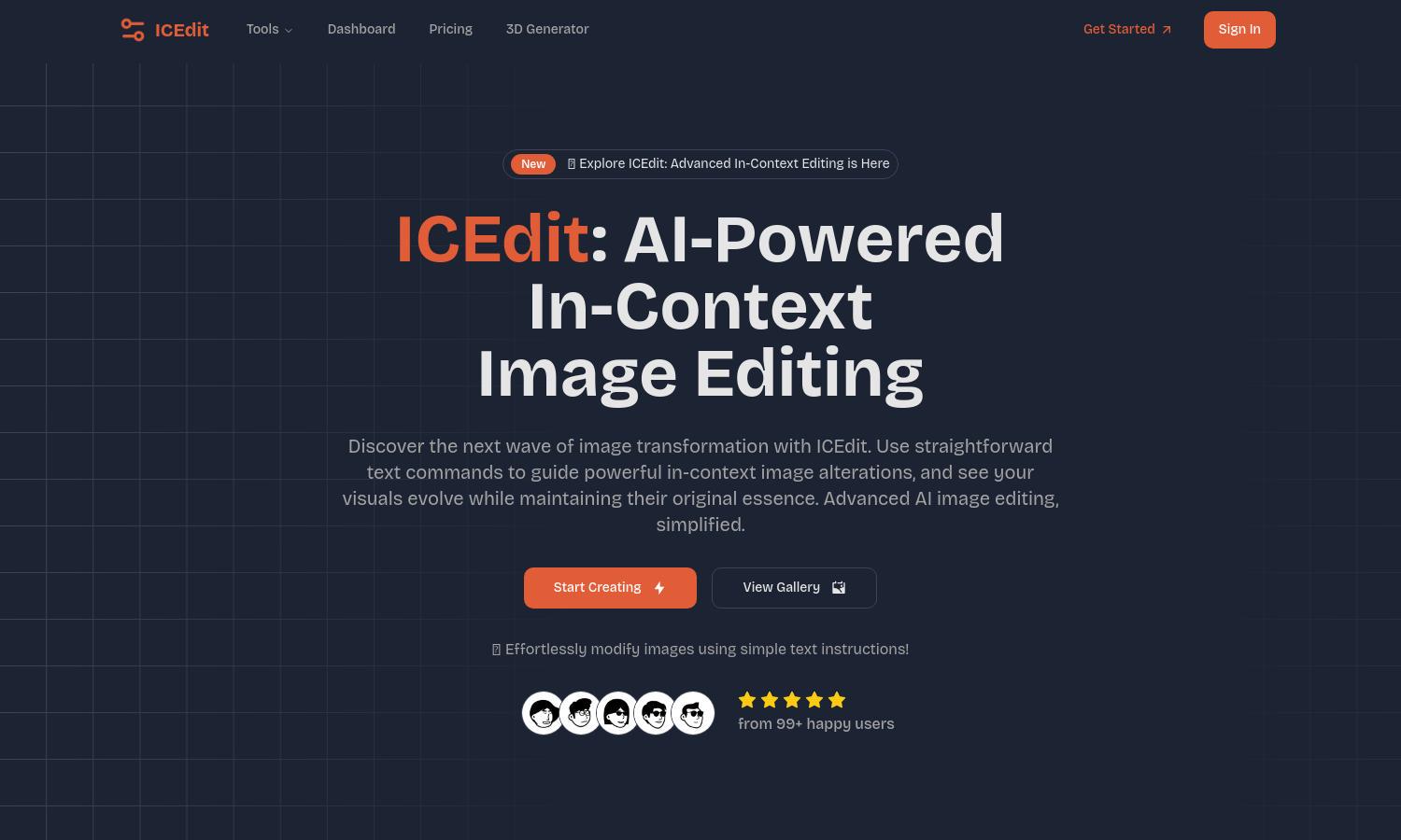 ICEdit AI Website