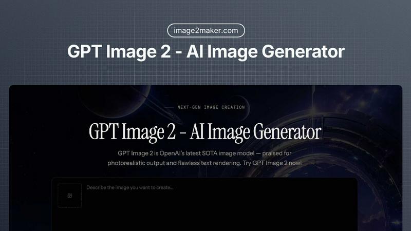 GPT Image 2 - AI Image Generator application interface and features