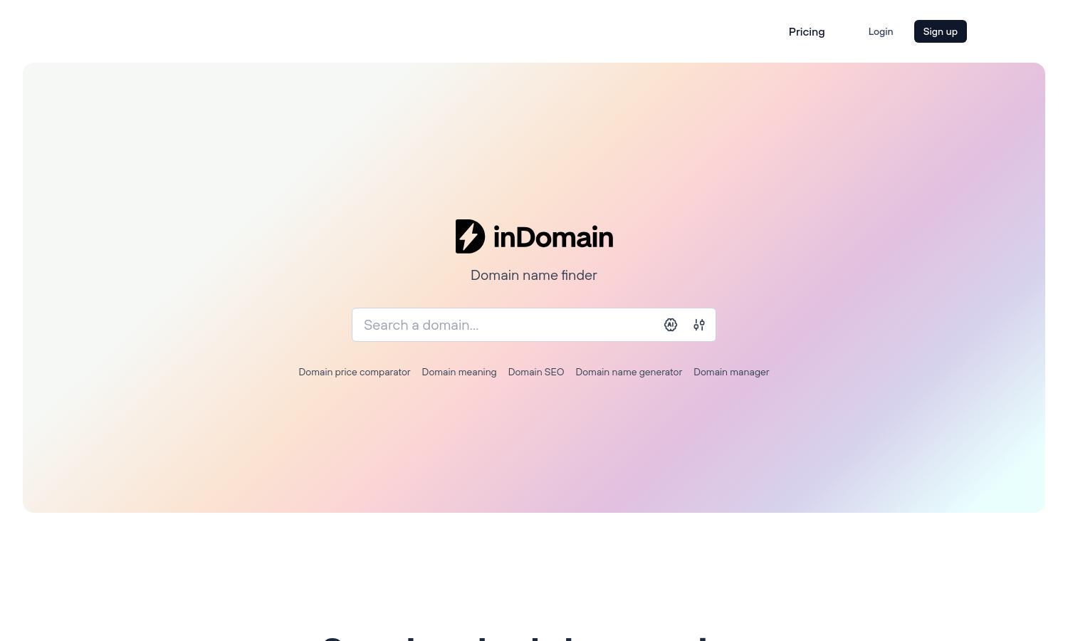 inDomain Website