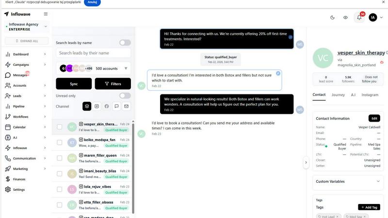 Inflowave screenshot