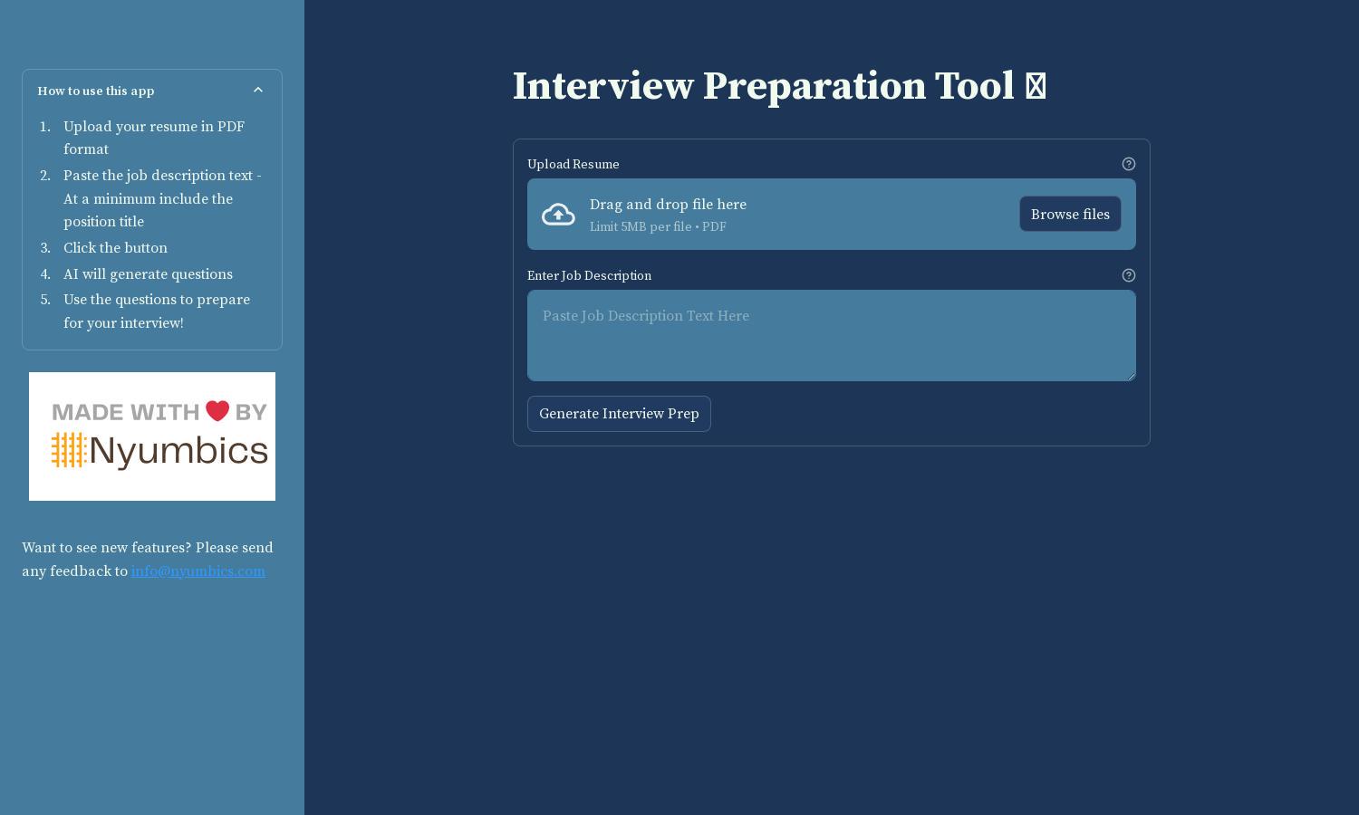 Interview Prep Website