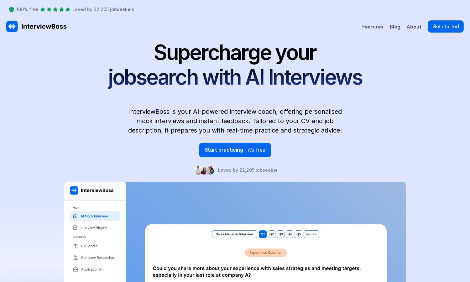 InterviewBoss Website