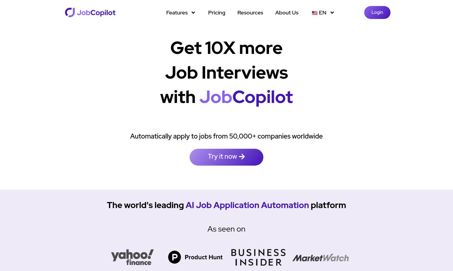 JobCopilot Website