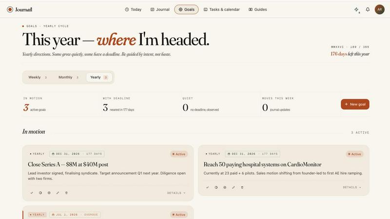 Journail screenshot