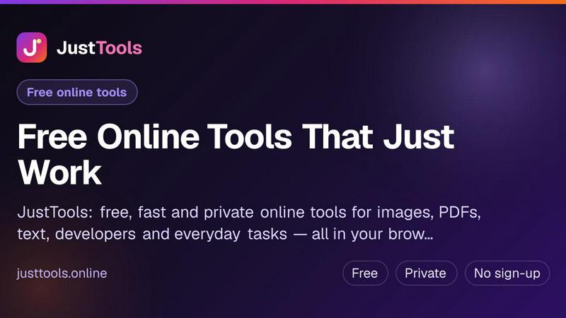 JustTools screenshot