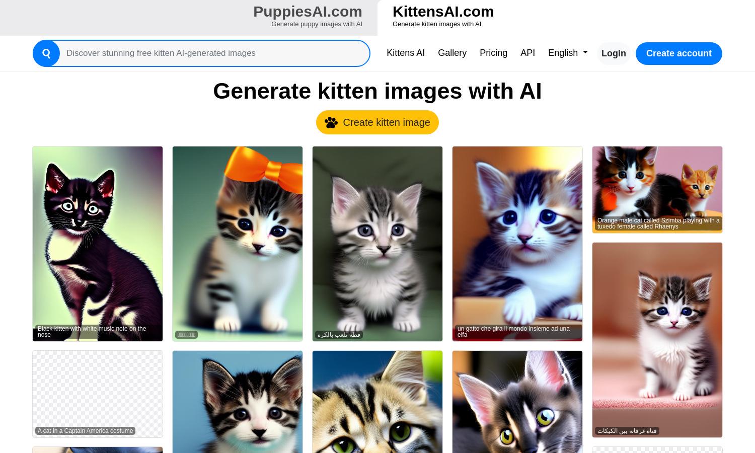 KittensAI.com Website