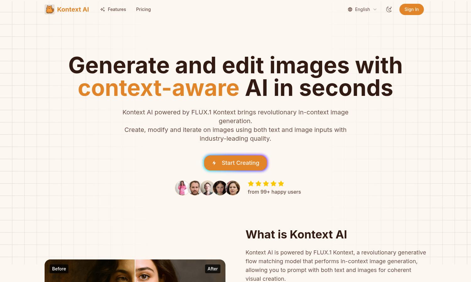 Kontext AI Website