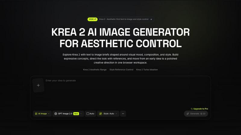 Krea 2 screenshot
