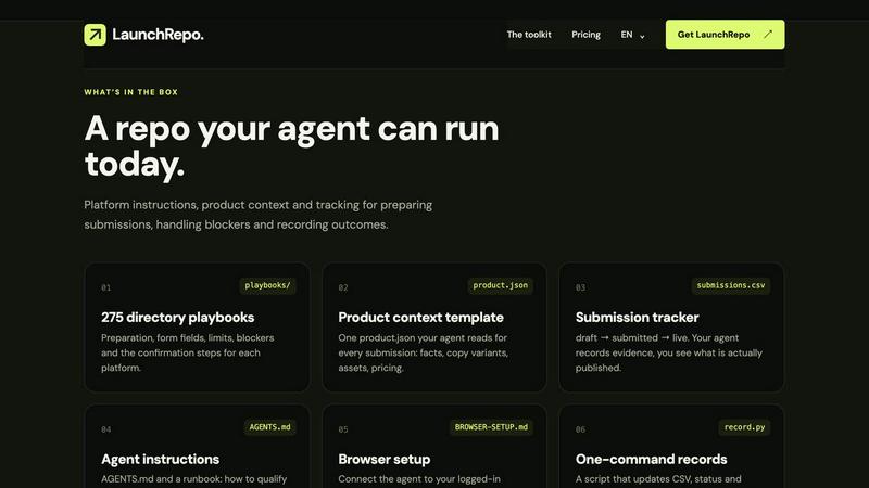 LaunchRepo screenshot